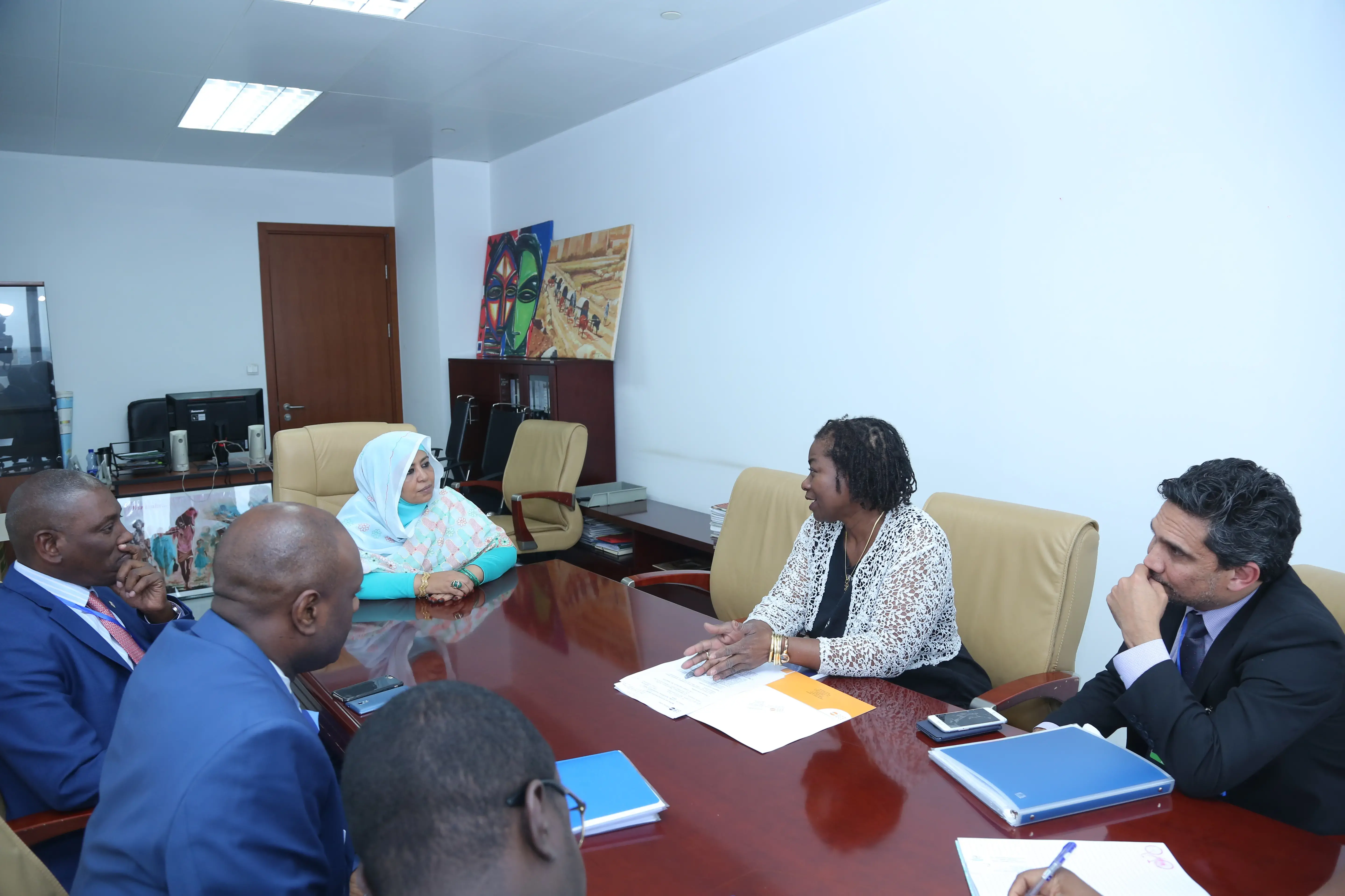 Dr. Natalia Kanem AED, Meeting with H.E. Mrs Amira ElFadil, Commissioner of Social Affairs, AUC.